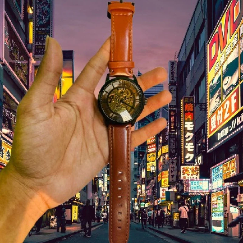 Fossil Townsman Dark Brown Leather Men's Watch | ME3098