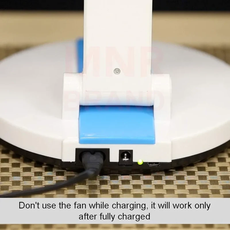 Folding Rechargeable Fan With High power flash Light