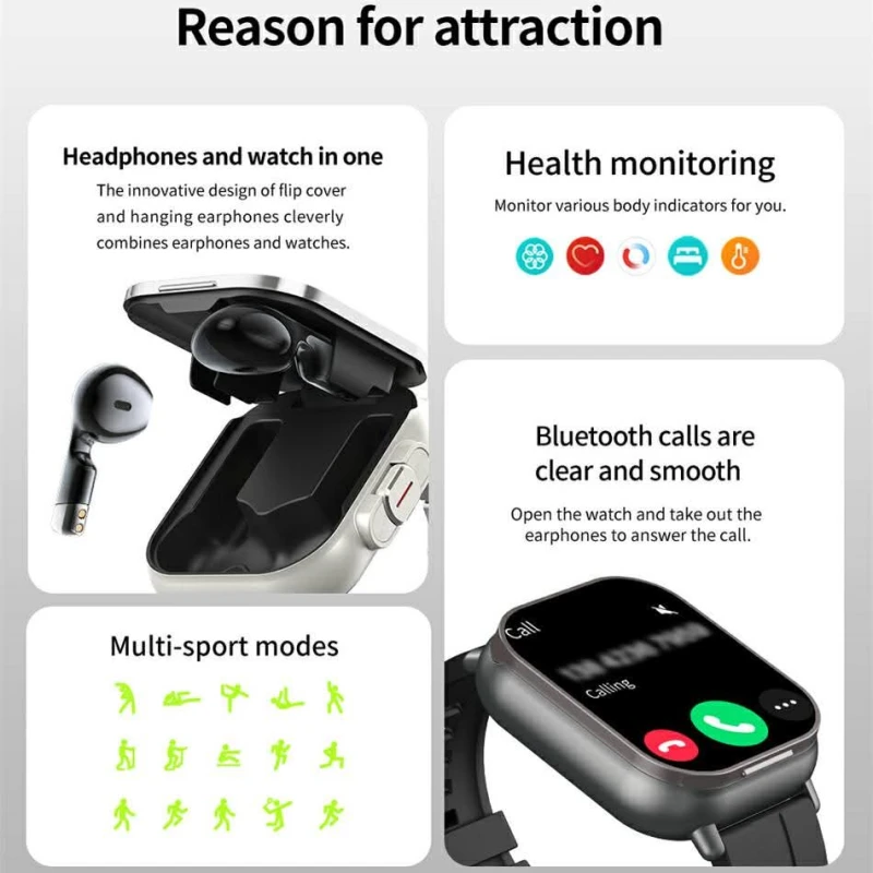 Two In One Smart Watch And Air buds