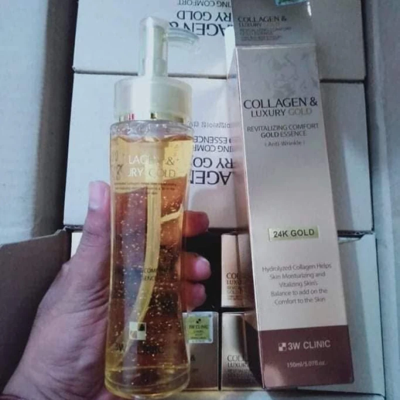3W Clinic Collagen & Luxury Gold Essence – 150ml