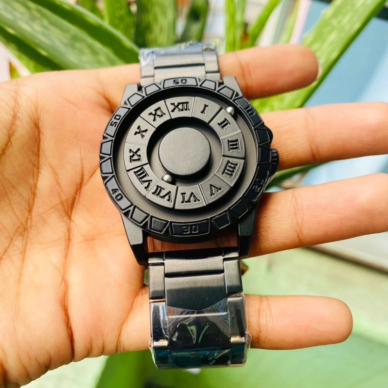 Magnetic Ball Full Black Watch Import