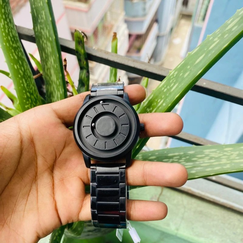 Magnetic Ball Full Black Watch Import