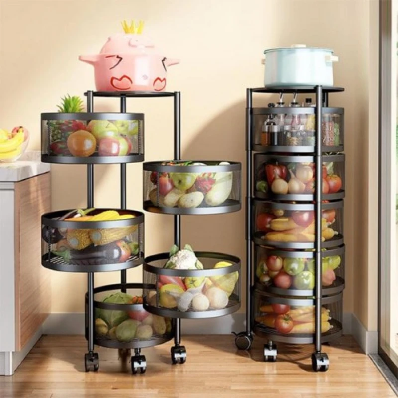 5 Layer Round Shape Kitchen Rack