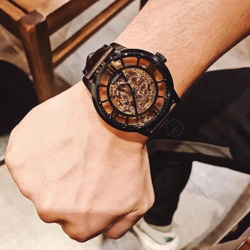 Fossil Townsman Dark Brown Leather Men's Watch | ME3098